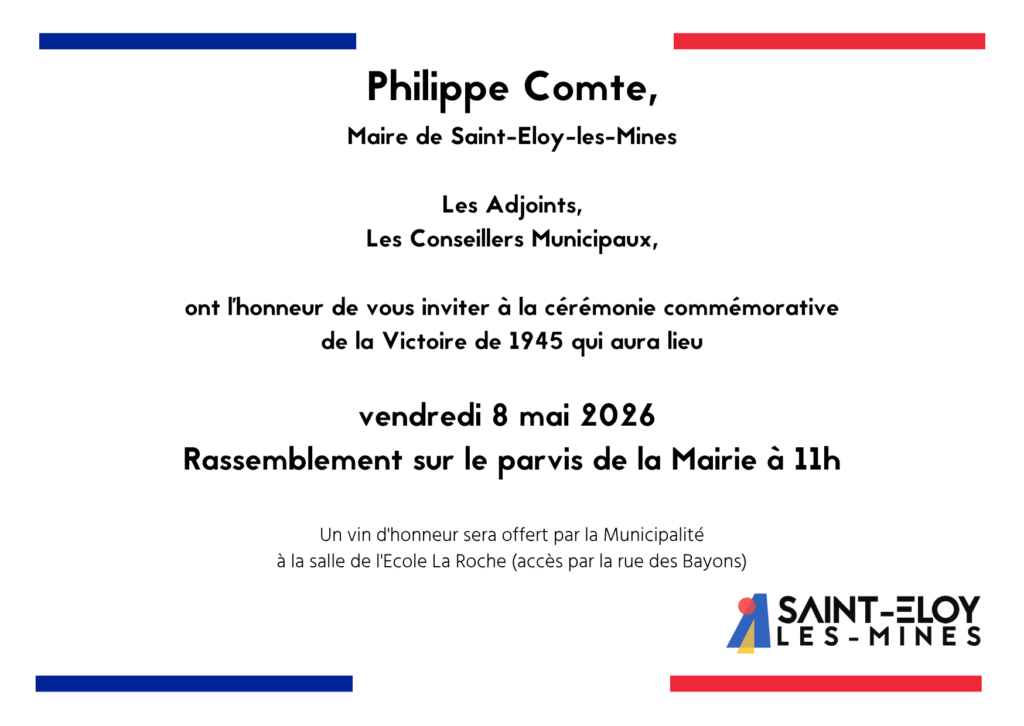 invitation cérémonie 8 mai