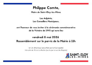 invitation cérémonie 8 mai