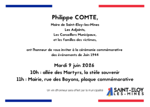 invitation cérémonie 9 juin