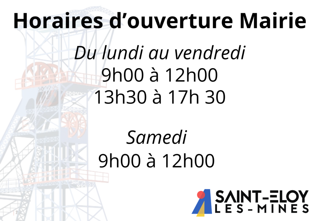 horaires ouverture mairie