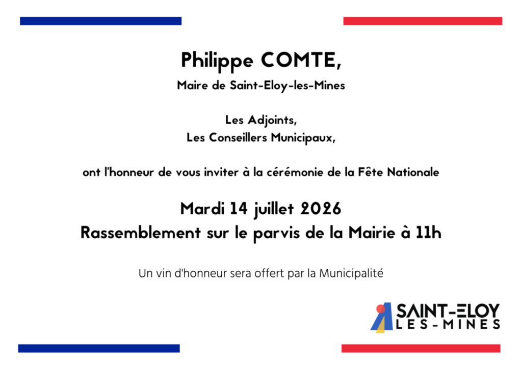 Invitation 14 juillet