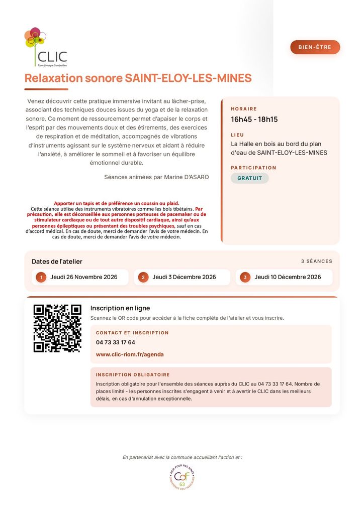 Activités seniors clic sonore